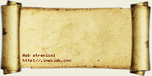 Jovana Dimčić vizit kartica